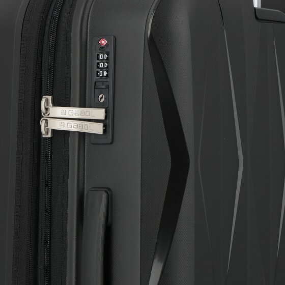 Gabol Infinity 4 kółka Walizka 66 cm z plisą rozprężną