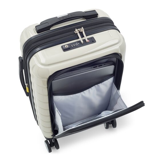Delsey Paris 4-kołowy wózek kabinowy Shadow 5.0 z przegrodą na laptopa 55 cm i rozszerzaną plisą