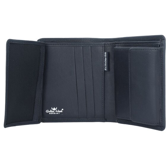 Golden Head Skórzany portfel Polo RFID Protect 9,5 cm