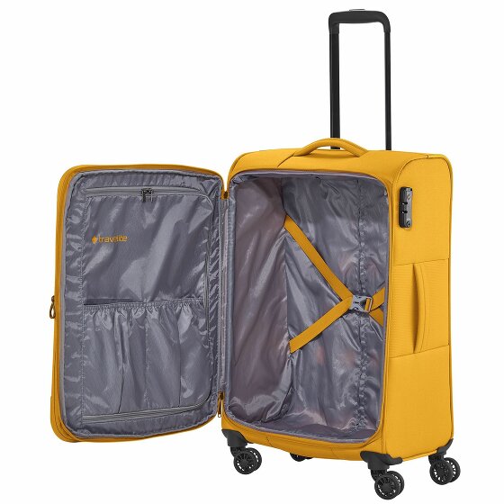 Travelite Croatia 4 kółka Zestaw walizek 3-części z plisą rozprężną