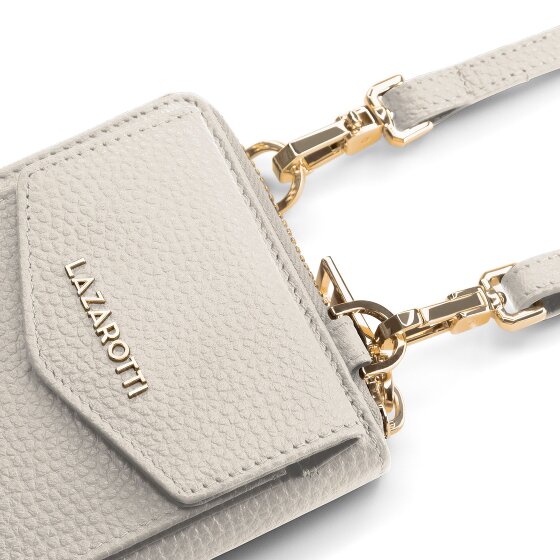 Lazarotti Skórzane etui na telefon komórkowy Bologna z zamkiem błyskawicznym 19 cm