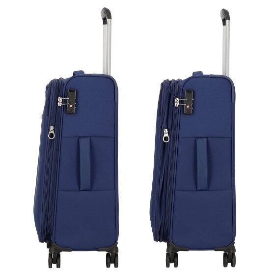 American Tourister Blazing Ride 4 kółka Zestaw walizek 3-części z plisą rozprężną