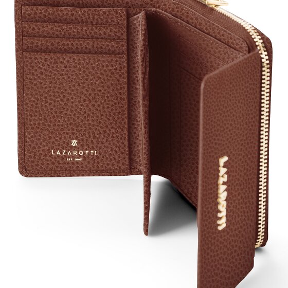 Lazarotti Portfel z skóry typu „zip-around” z Bolonii, 12 cm