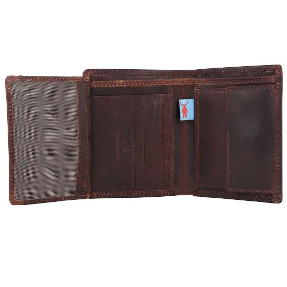 Jack Kinsky Monterey Portfel Ochrona RFID Skórzany 9.5 cm