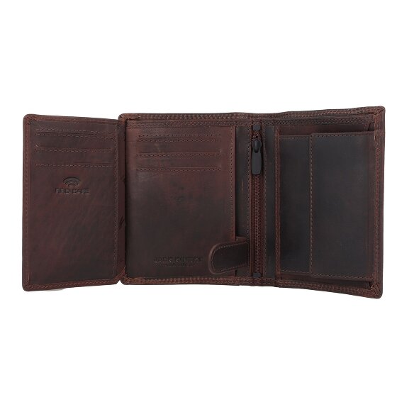 Jack Kinsky Monterey Portfel Ochrona RFID Skórzany 10.5 cm