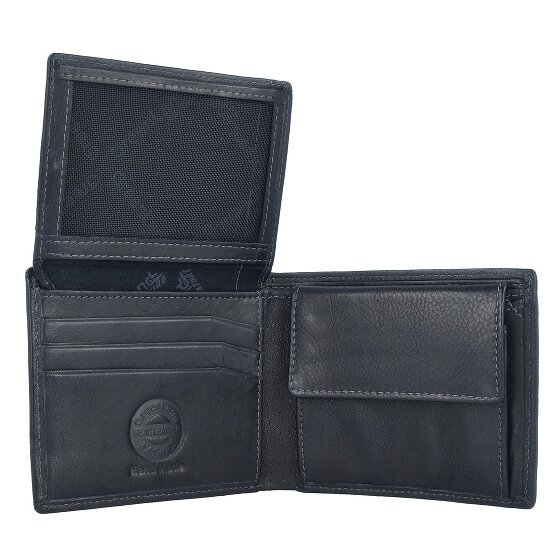 Greenland Nature Czarny Nappa Wallet RFID Leather 11 cm