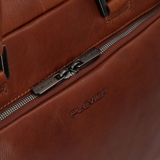 Plevier Vintage Bill Teczka Skórzany 40 cm Komora na laptopa