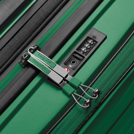 Bergpfeil Travel 4 kółka Walizka kabinowy 55 cm Komora na laptopa z plisą rozprężną