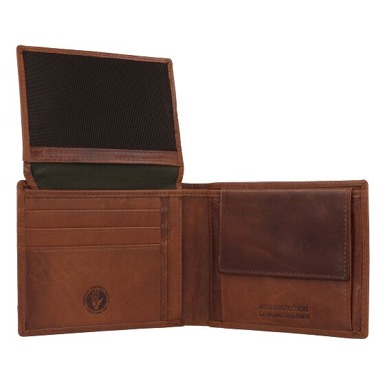 Greenburry Newport Portfel Ochrona RFID Skóra 12 cm