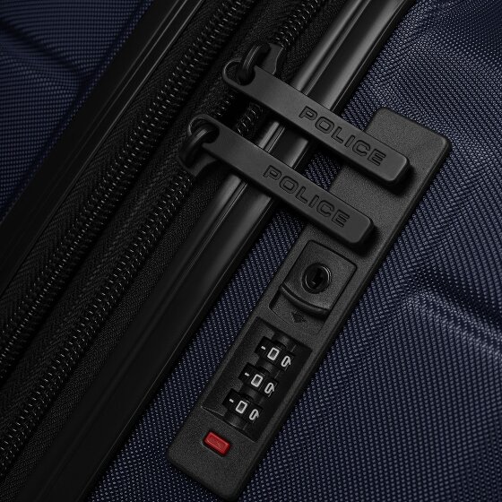 Police London 4 kółka Walizka 64 cm z plisą rozprężną