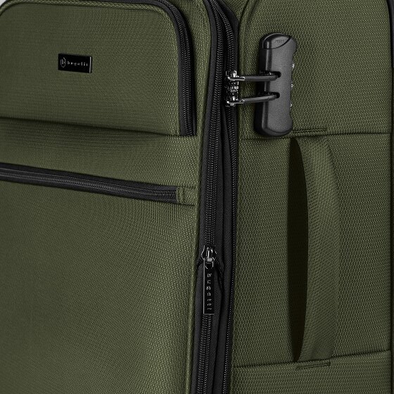 bugatti Valencia Soft 4 kółka Zestaw walizek 3-części z plisą rozprężną