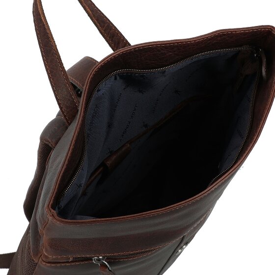 Jack Kinsky Porto Plecak Skórzany 37 cm Komora na laptopa