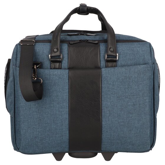 Dermata 2 kółka Walizka biznesowy 44 cm Komora na laptopa