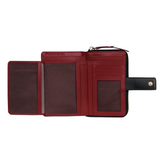 bugatti Viola Portfel Ochrona RFID Skórzany 14 cm