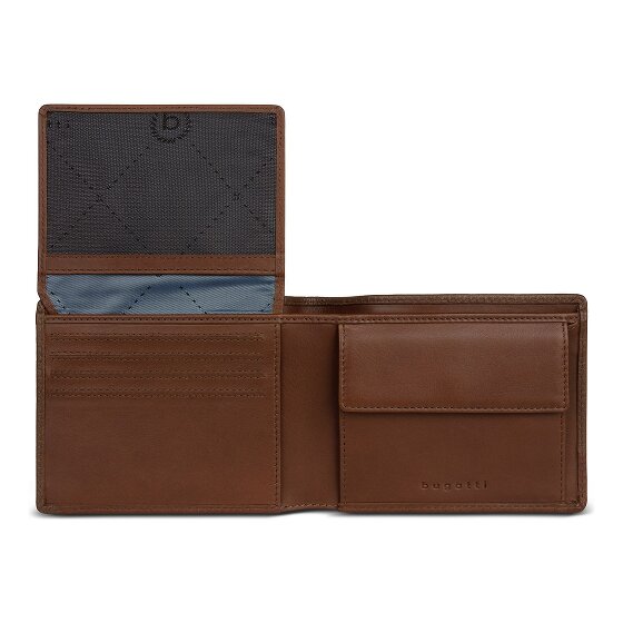 bugatti Due Portfel Ochrona RFID Skórzany 11.5 cm