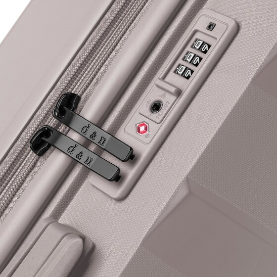 d&n South Dakota 4 kółka Walizka kabinowy S 55 cm z plisą rozprężną