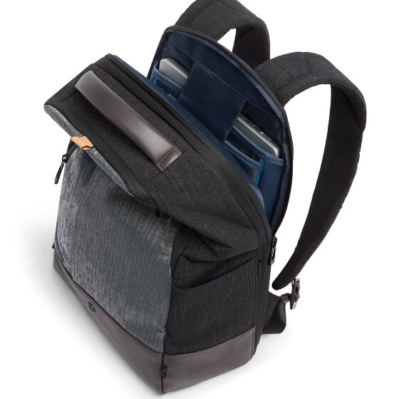 Piquadro Sync Plecak Ochrona RFID Skóra 47 cm Komora na laptopa
