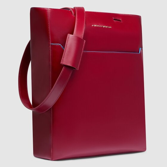 Piquadro Blue Square Torba na ramię Ochrona RFID Skórzany 30 cm Komora na laptopa