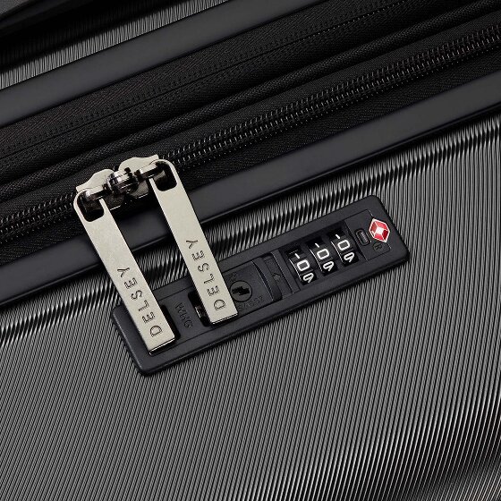 Delsey Paris Zestaw walizek Meteor z 4 kółkami w rozmiarach S i L z funkcją poszerzenia