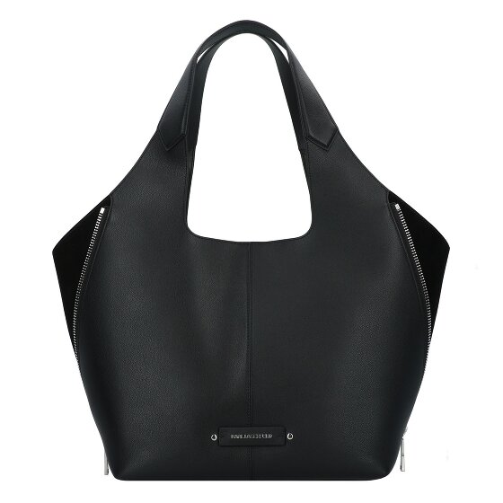 Karl Lagerfeld Hardware Shopper Bag Skórzany 34 cm z plisą rozprężną