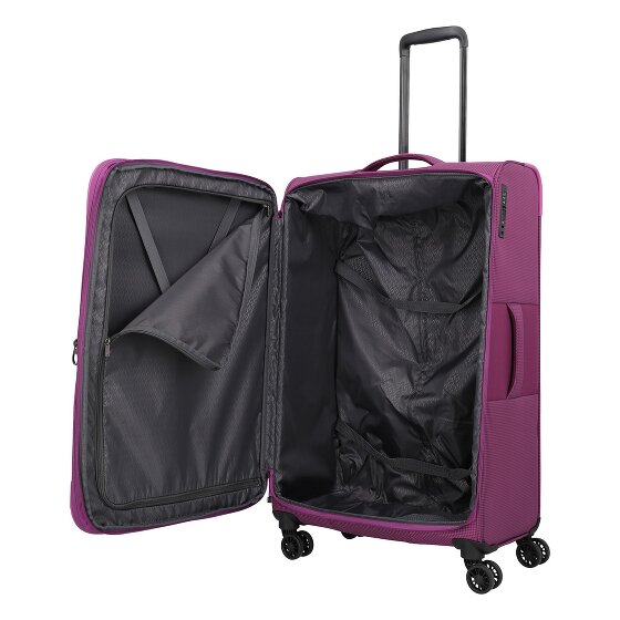 Travelite Corsiica 4 kółka Walizka L 77 cm z plisą rozprężną