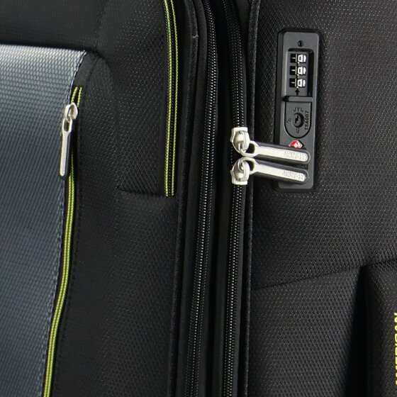 American Tourister Aktivus 4 kółka Zestaw walizek 3-części z plisą rozprężną