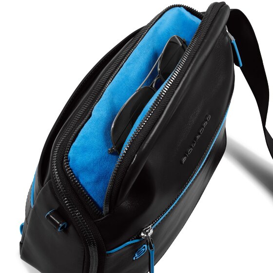 Piquadro Blue Square Torba na ramię Skórzany 27 cm