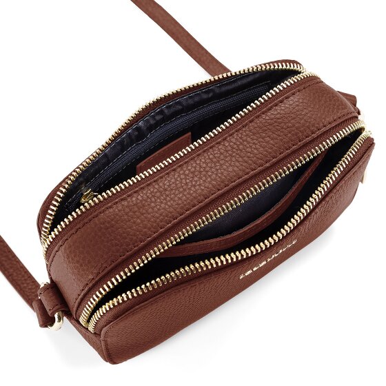 Lazarotti Skórzana torba na ramię z Bolonii Camera-Bag, skóra, z podwójnym zamkiem, 18 cm