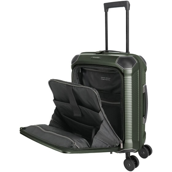 Travelite Millennium 4 kółka Walizka kabinowy 55 cm Komora na laptopa