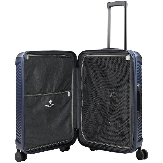 Travelite Millennium 4 kółka Zestaw walizek 3-części z plisą rozprężną