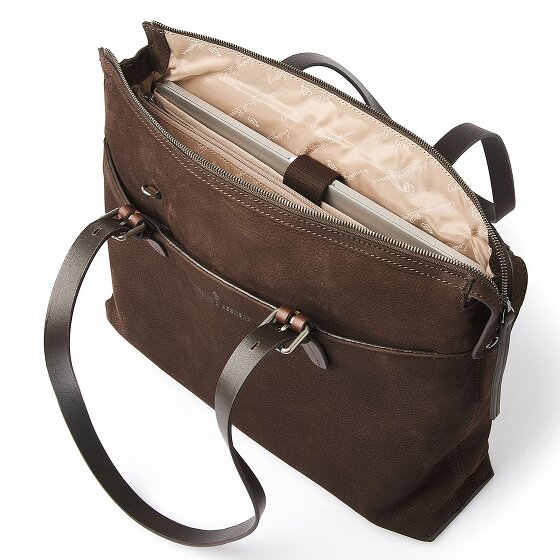 Castelijn & Beerens Nubuck Torba na ramię Skóra 40 cm Komora na laptopa