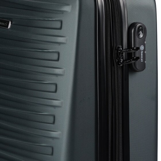 Benzi 5493 4 kółka Walizka kabinowy S 53 cm z plisą rozprężną