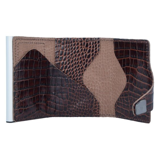 Tru Virtu Etui na karty kredytowe Click & Slide Portfel RFID Skóra 6,5 cm