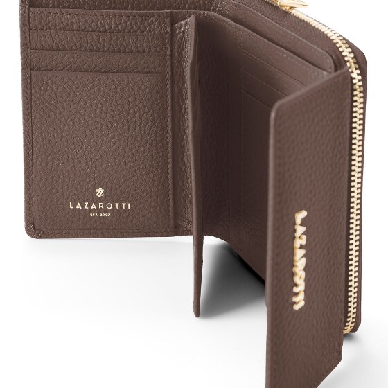 Lazarotti Portfel z skóry typu „zip-around” z Bolonii, 12 cm