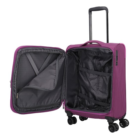 Travelite Corsiica 4 kółka Walizka kabinowy S 55 cm z plisą rozprężną