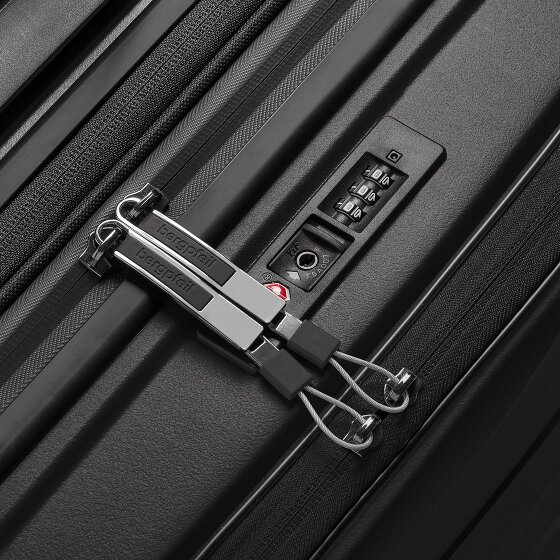 Bergpfeil Travel 4 kółka Walizka kabinowy 55 cm Komora na laptopa z plisą rozprężną