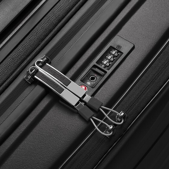 Bergpfeil Travel 4 kółka Walizka kabinowy 55 cm Komora na laptopa z plisą rozprężną
