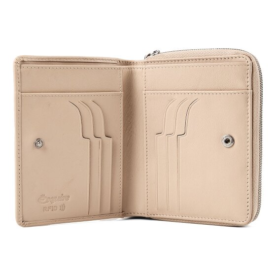 Esquire Athena Portfel Ochrona RFID Skóra 13 cm