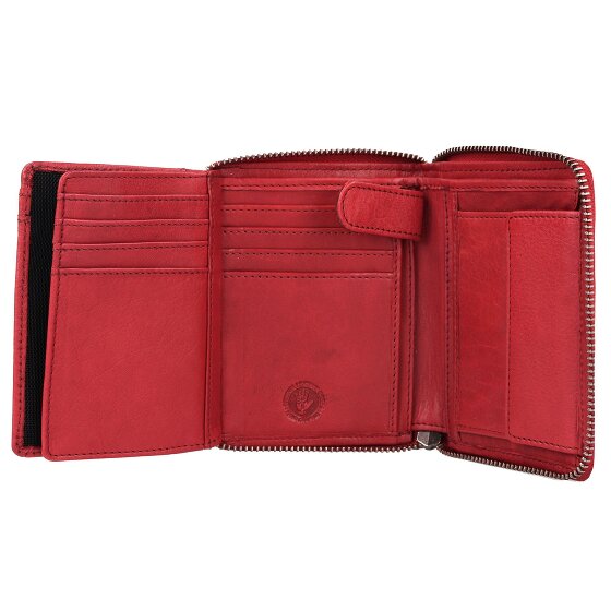 Greenburry Vintage Washed Leather Wallet 10 cm