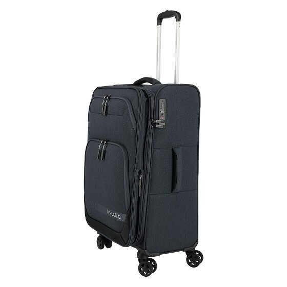 Travelite Kick Off 4 kółka Walizka M 67 cm z funkcją poszerzenia