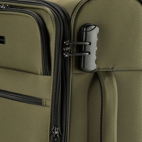 bugatti Valencia Soft 4 kółka Walizka kabinowy S 55 cm z plisą rozprężną