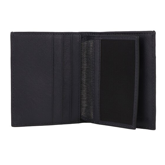 Piquadro Black Square Etui na karty kredytowe Ochrona RFID Skórzany 9 cm