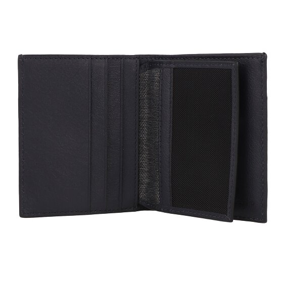 Piquadro Black Square Etui na karty kredytowe Ochrona RFID Skórzany 9 cm