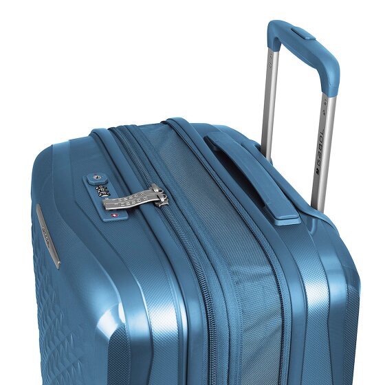 Gabol Queens 4 kółka Zestaw walizek 3-części z plisą rozprężną