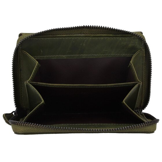 Jack Kinsky Risör Portfel Ochrona RFID Skórzany 14 cm