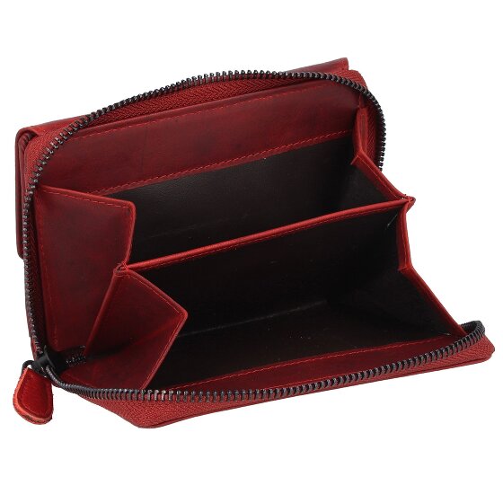 Jack Kinsky Risör Portfel Ochrona RFID Skórzany 14 cm
