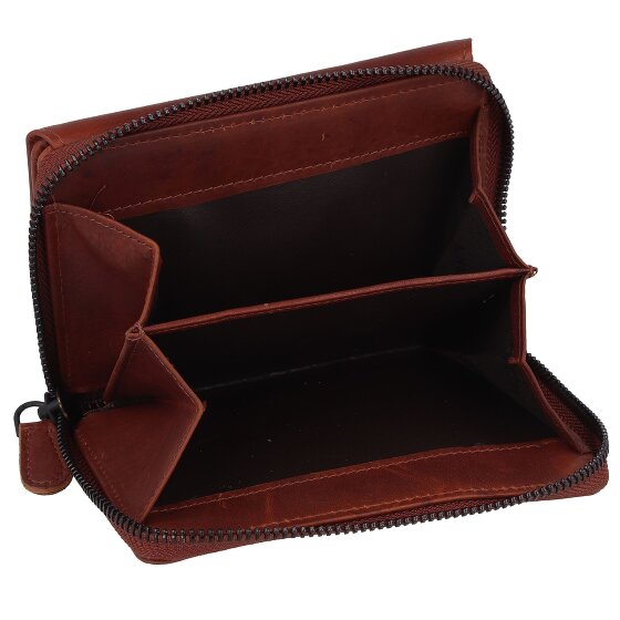 Jack Kinsky Risör Portfel Ochrona RFID Skórzany 14 cm