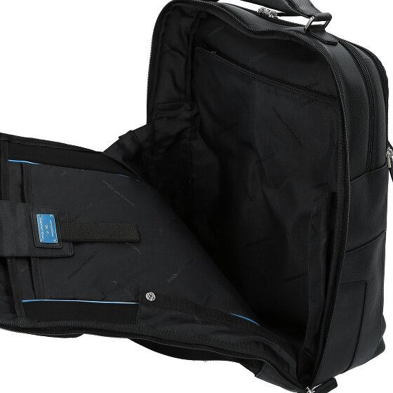Piquadro Plecak Skórzany 43 cm Komora na laptopa