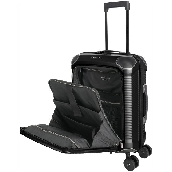 Travelite Millennium 4 kółka Walizka kabinowa 55 cm Komora na laptopa