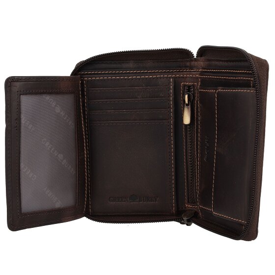 Greenburry Tornado Portfel Ochrona RFID Skórzany 10 cm